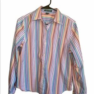 Lauren Ralph Lauren Vintage Pastels Button Shirt M